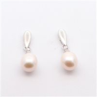 Orecchini Domar Gioielli Donna Orecchini perle argento 925 in Argento Cubic Zirconia EPB117528